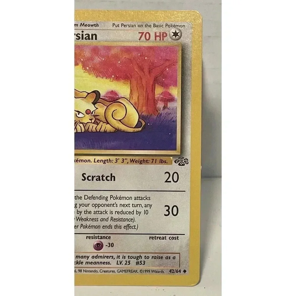 Unlimited Jungle Persian‎ 42/64 Pokemon Card WOTC Vintage LP